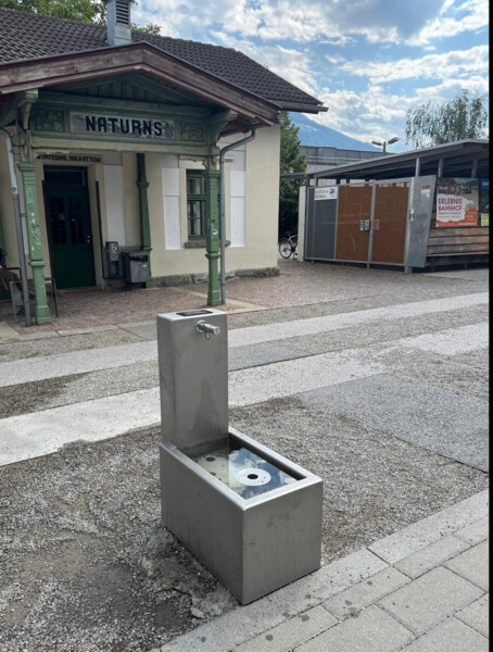 Trinkwasser - Auffüllstation: Bahnhof Naturns