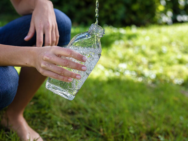 Trinkwasser - Auffüllstation: Dorfplatz Tschirland
